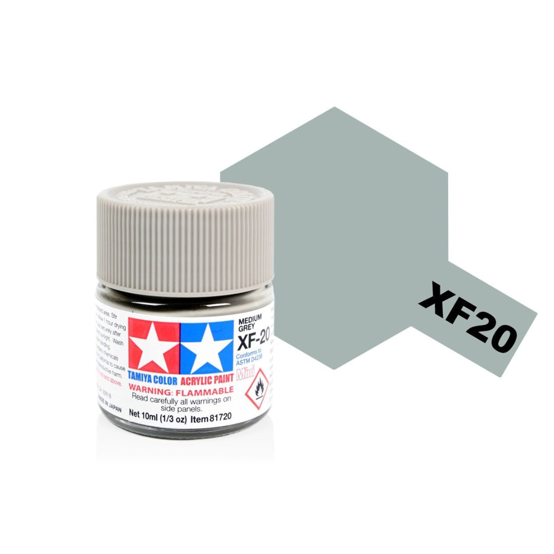 TAMIYA Acrylic Mini XF-20 Medium Grey 10ml #81720
