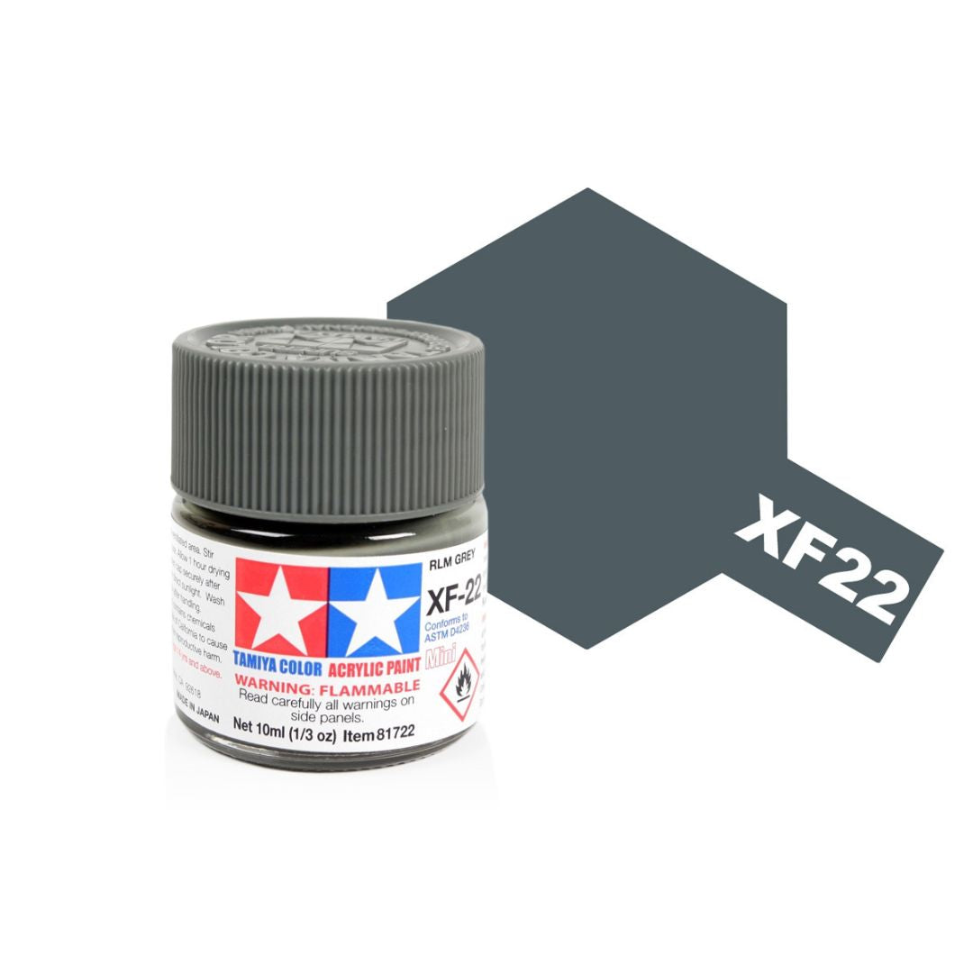 TAMIYA Acrylic Mini XF-22 RLM Grey 10ml #81722
