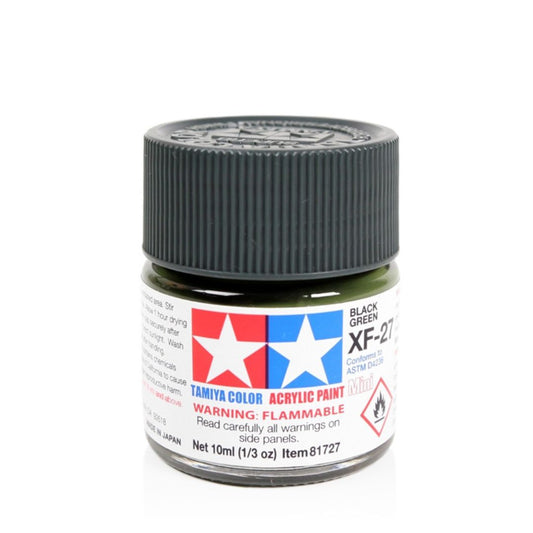 TAMIYA Acrylic Mini XF-27 Black Green 10ml #81727