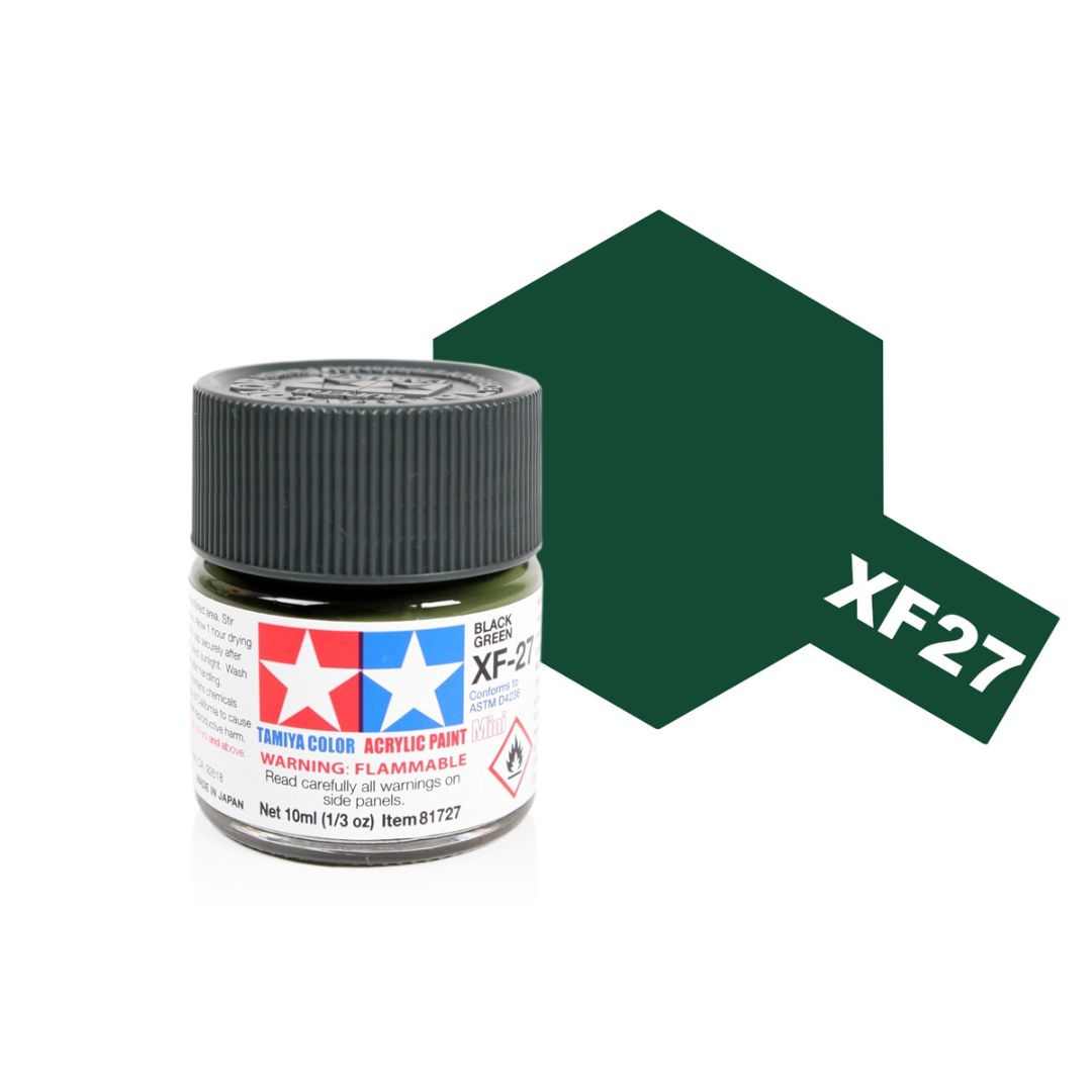 TAMIYA Acrylic Mini XF-27 Black Green 10ml #81727