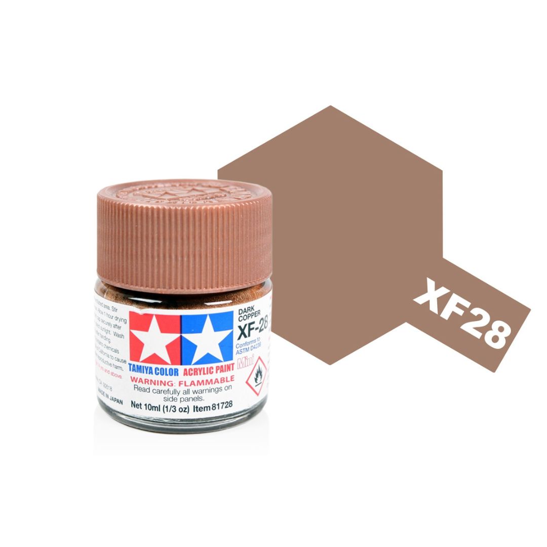 TAMIYA Acrylic Mini XF-28 Dark Copper 10ml #81728