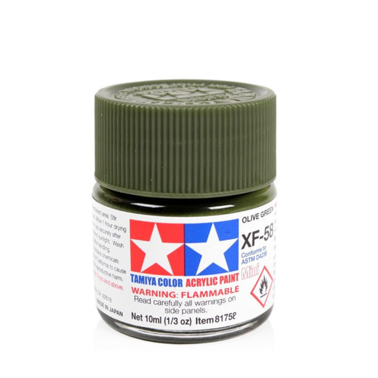 TAMIYA Acrylic Mini XF-58 Olive Green 10ml #81758