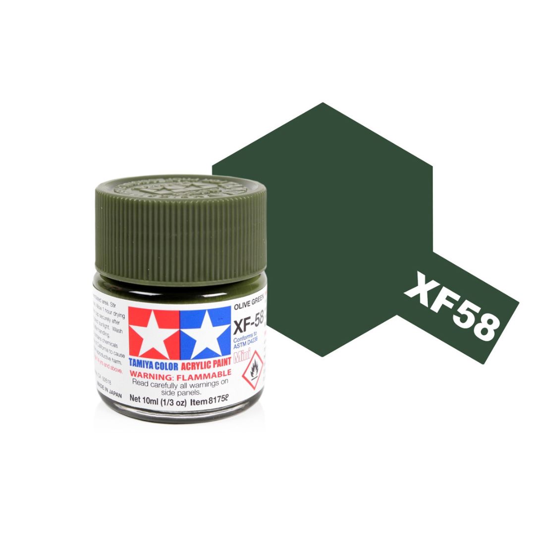 TAMIYA Acrylic Mini XF-58 Olive Green 10ml #81758