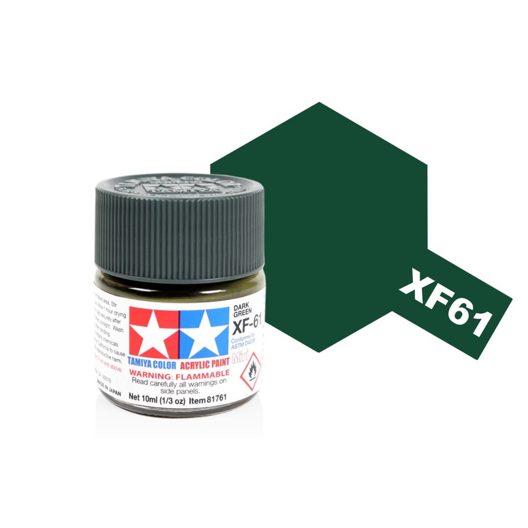 TAMIYA Acrylic Mini XF-61 Dark Green 10ml #81761