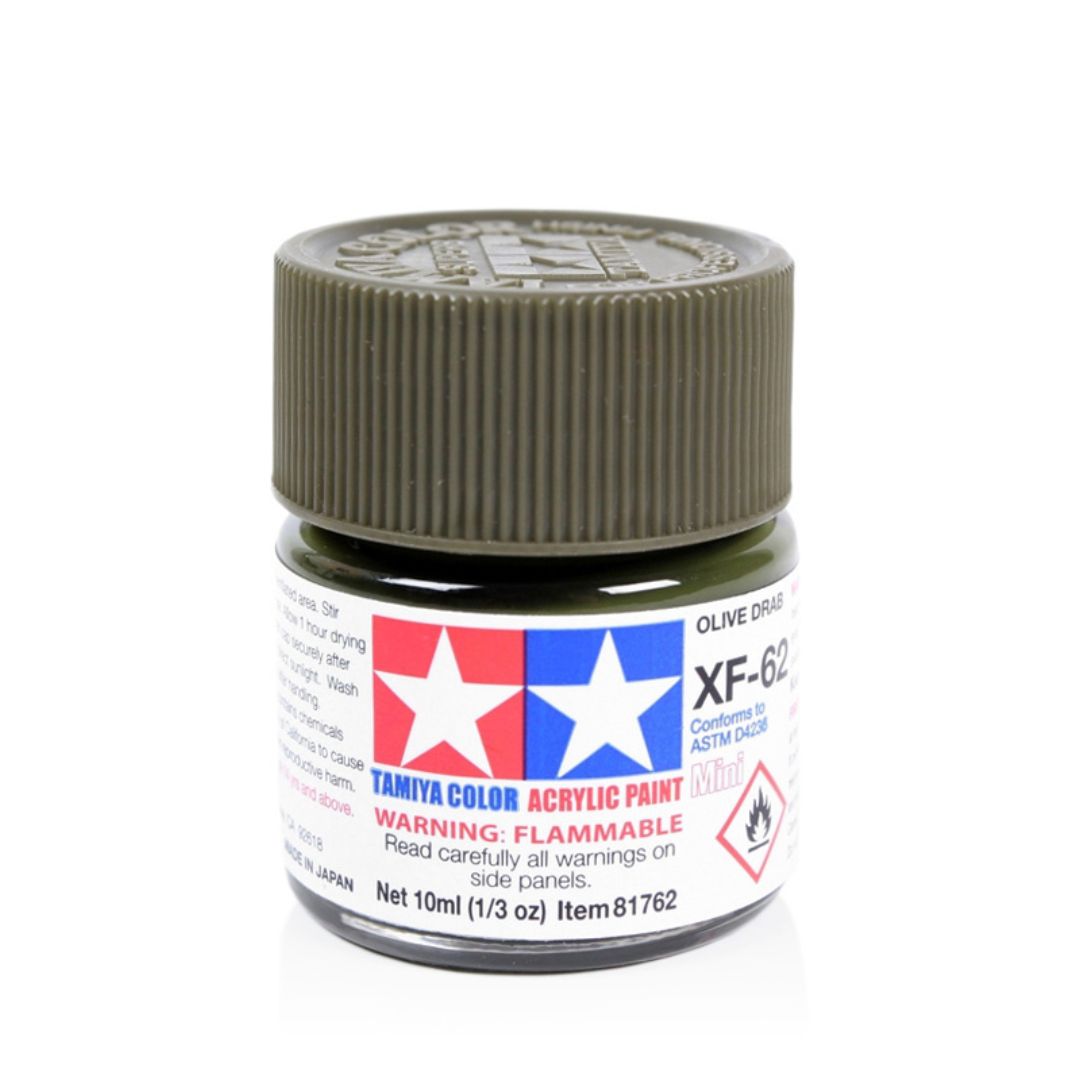 TAMIYA Acrylic Mini XF-62 Olive Drab 10ml #81762