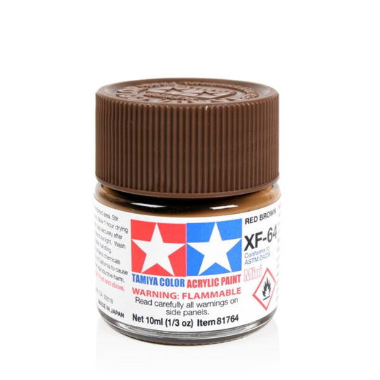 TAMIYA Acrylic Mini XF-64 Red Brown 10ml #81764