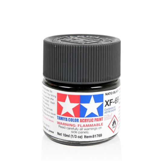 TAMIYA Acrylic Mini XF-69 NATO Black 10ml #81769