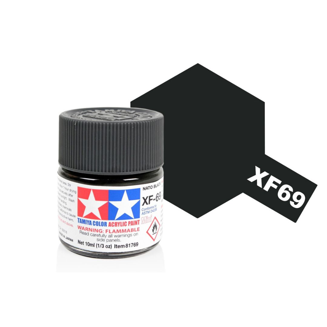 TAMIYA Acrylic Mini XF-69 NATO Black 10ml #81769