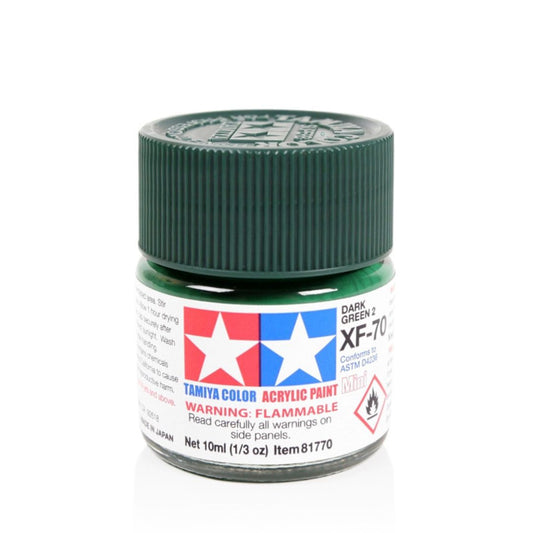TAMIYA Acrylic Mini XF-70 Dark Green 2 (IJN) 10ml #81770