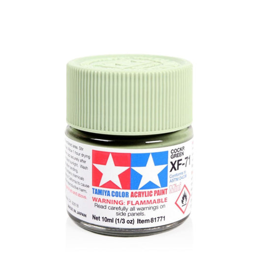 TAMIYA Acrylic Mini XF-71 Cockpit Green (IJN) 10ml #81771