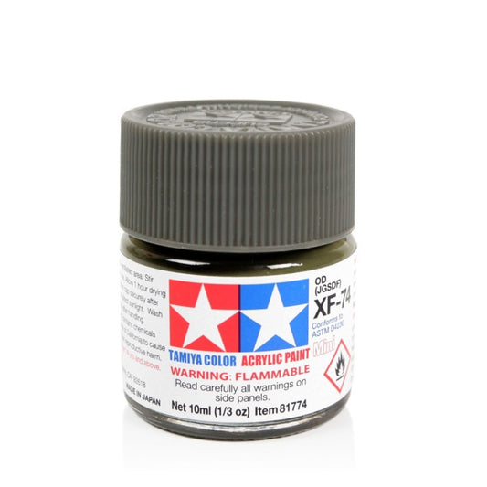 TAMIYA Acrylic Mini XF-74 Olive Drab (JGSDF) 10ml #81774