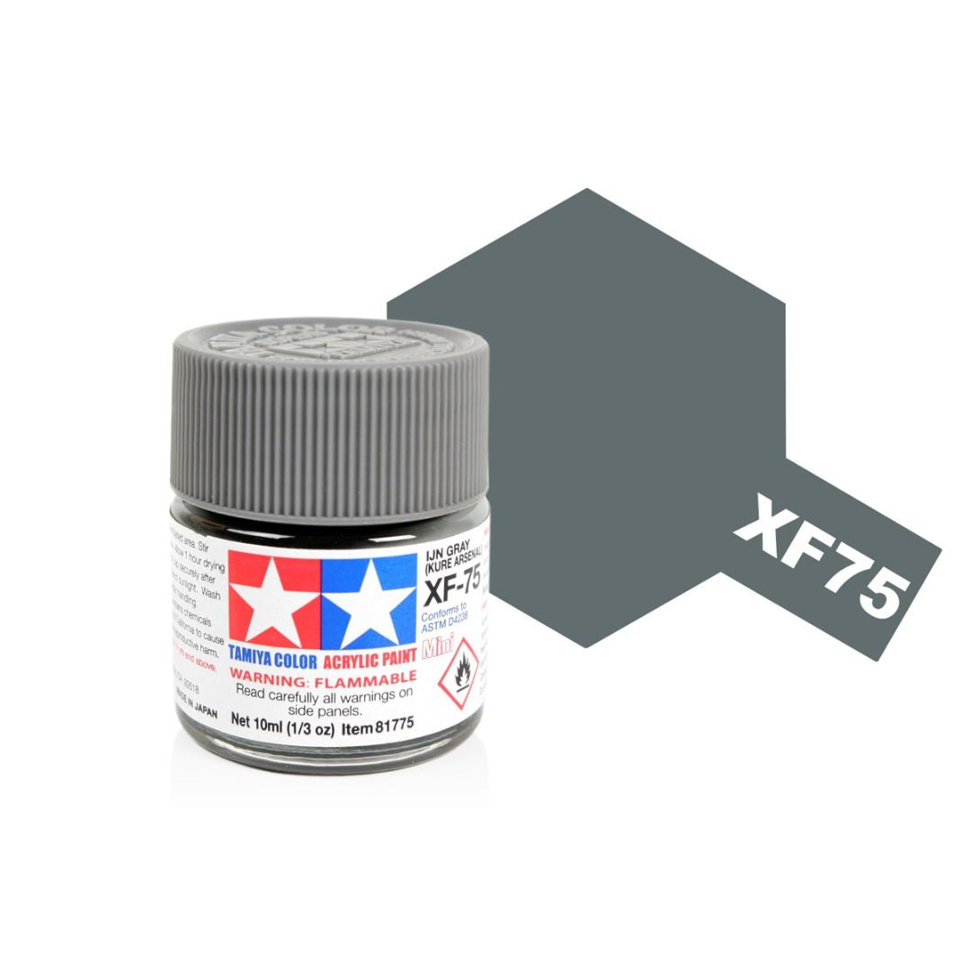 TAMIYA Acrylic Mini XF-75 IJN Grey (KURE ARSENAL) 10ml #81775