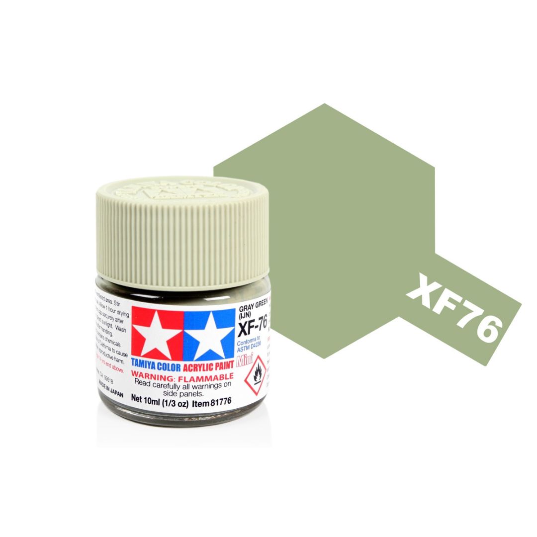 TAMIYA Acrylic Mini XF-76 Grey-Green (IJN) 10ml #81776