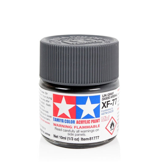 TAMIYA Acrylic Mini XF-77 IJN Grey (SASEBO ARSENAL) 10ml #81777