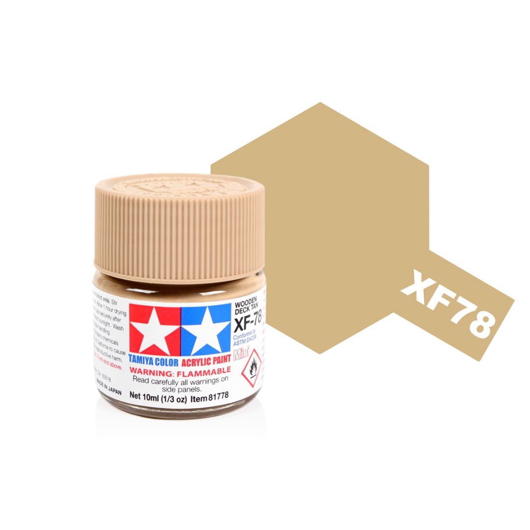 TAMIYA Acrylic Mini XF-78 Wooden Deck Tan 10ml #81778