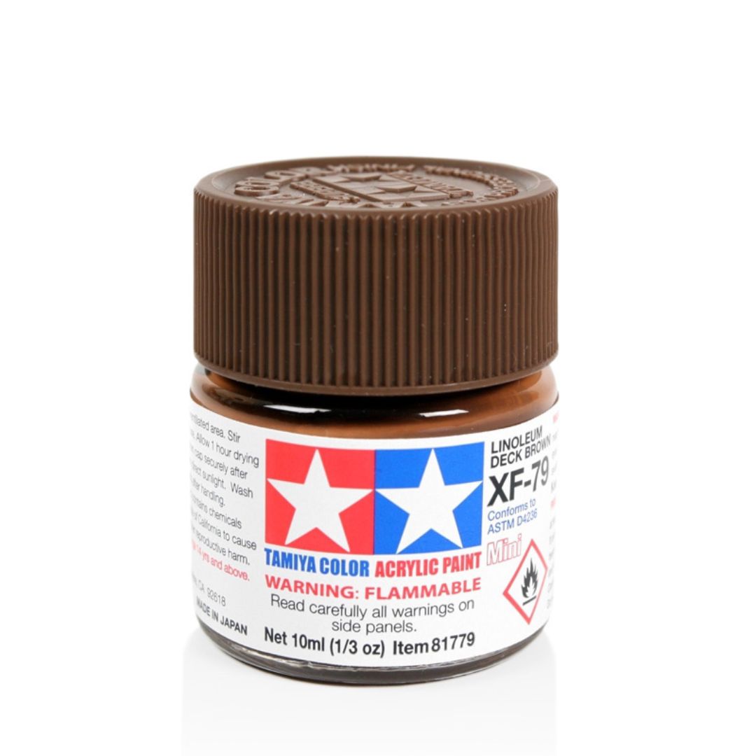 TAMIYA Acrylic Mini XF-79 Linoleum Deck Brown 10ml #81779