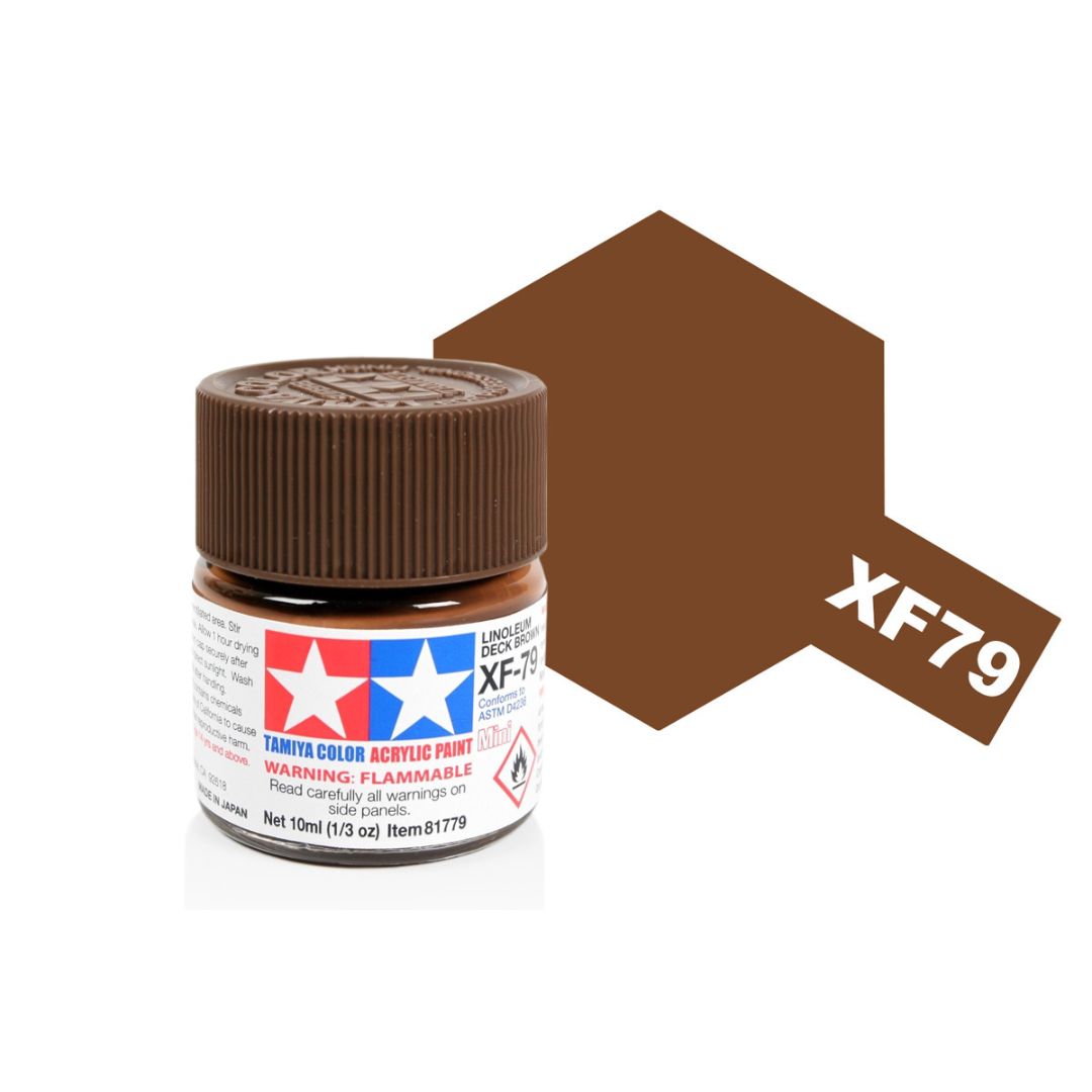 TAMIYA Acrylic Mini XF-79 Linoleum Deck Brown 10ml #81779