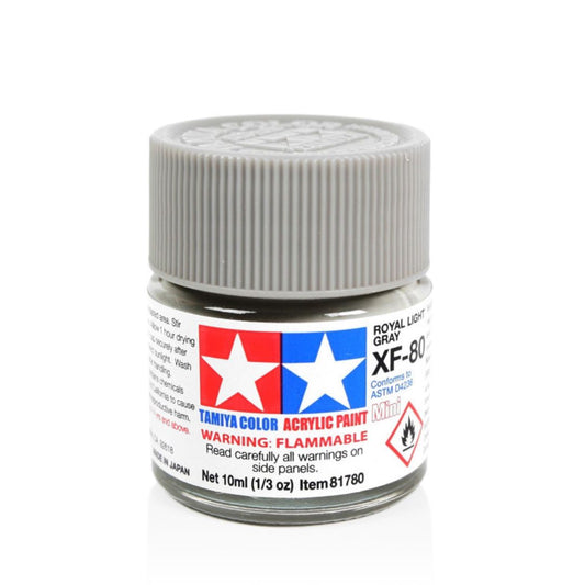 TAMIYA Acrylic Mini XF-80 Royal Light Gray / Naval Sea Grey 10ml #81780