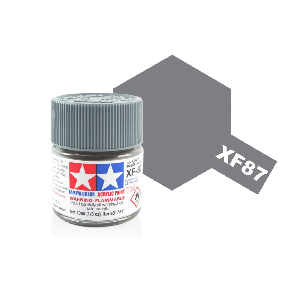 TAMIYA Acrylic Mini XF-87 IJN Grey (MAIZURU ARSENAL) 10ml #81787