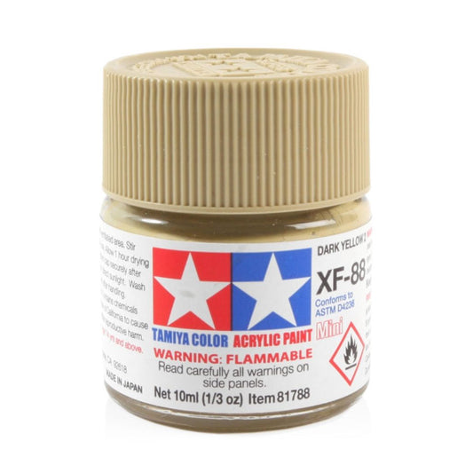 TAMIYA Acrylic Mini XF-88 Dark Yellow 2 10ml #81788
