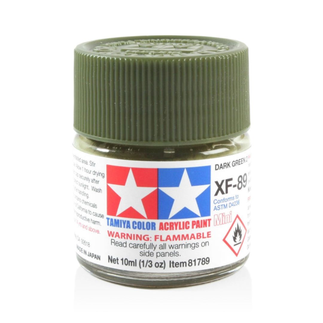 TAMIYA Acrylic Mini XF-89 Dark Green 2 10ml #81789