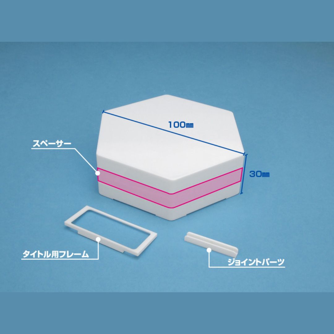 WAVE KF022 HEXAGON BASE for Scale Model