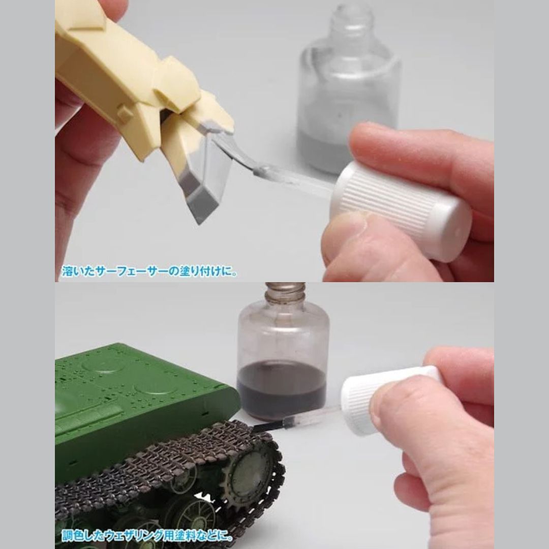 WAVE OF066 Plastic Bottle w/ Brush