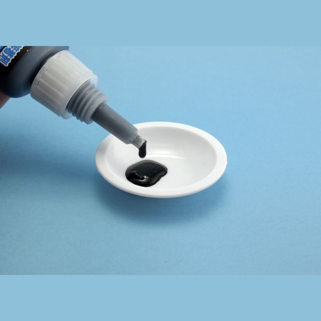 WAVE OM183 White Paint Palette Round Bottom