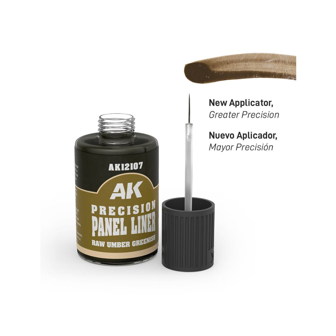AK Interactive Precision Paneliners AK12107 - Raw Umber Greenish 30ml