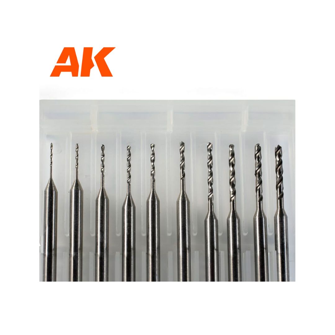AK Interactive AK9043 Drill Bits (0.4-1.3)