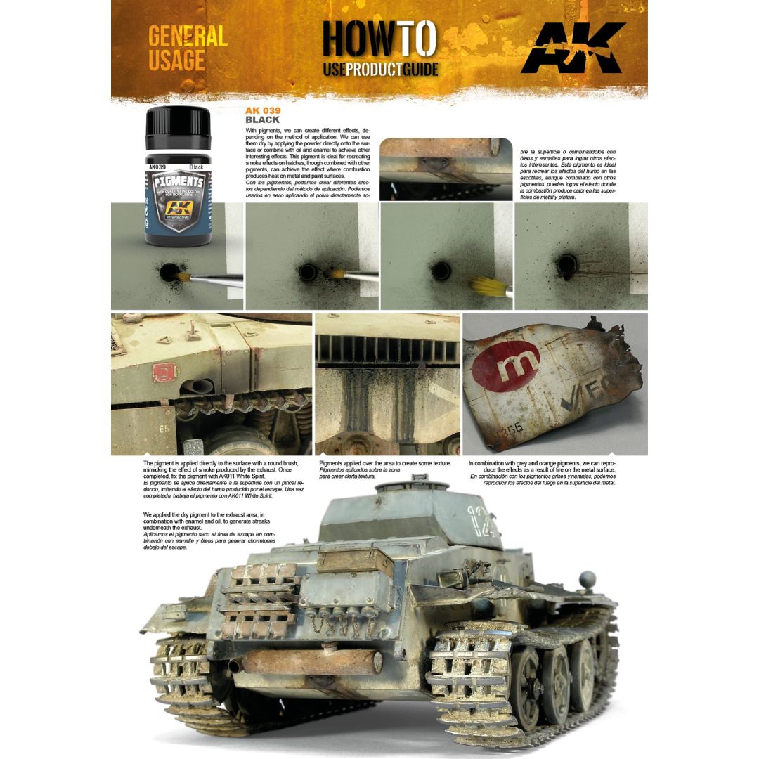 AK Interactive Pigments AK039 - Black 35ml