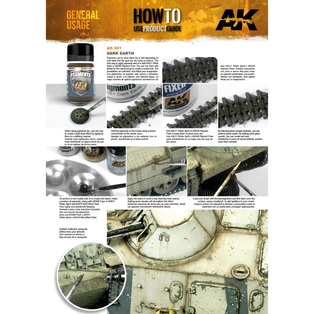AK Interactive Pigments AK081 - Dark Earth 35ml