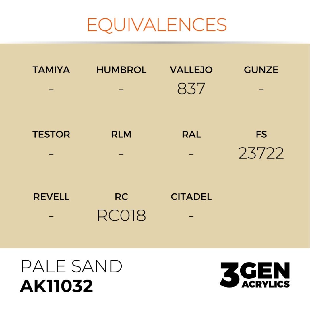 AK Interactive 3 Gen Acrylics AK11032 Pale Sand 17ml