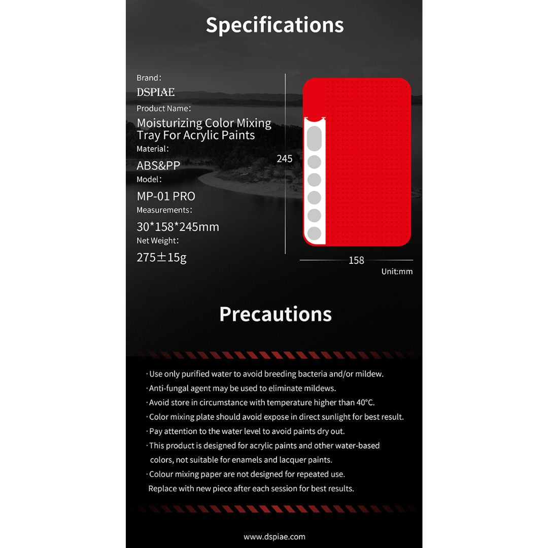 DSPIAE MP-01PRO Moisturising Color Mixing Box