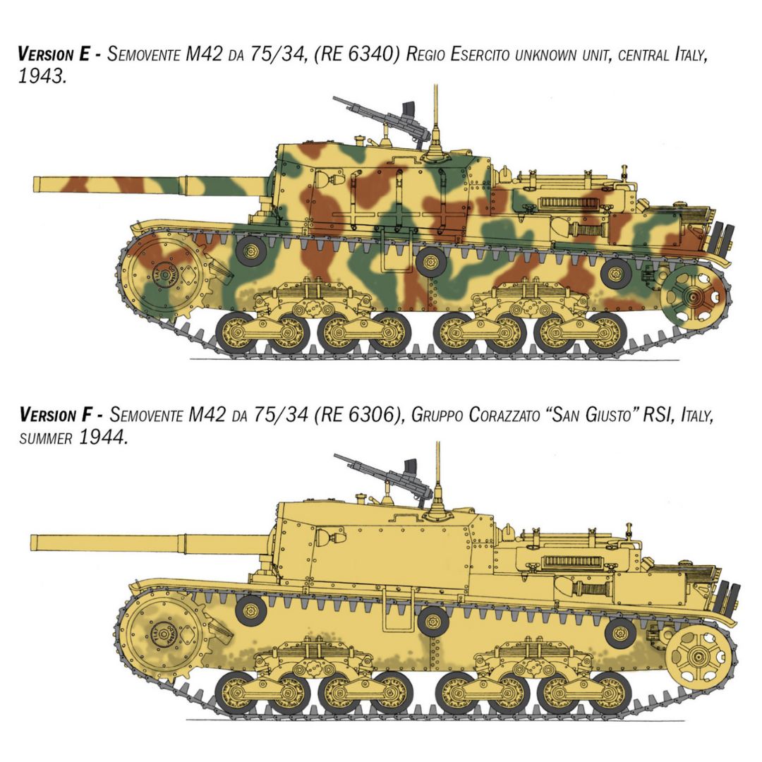 ITALERI 1/35 Semovente M42 da 75/34 Upgraded Edition (6759)