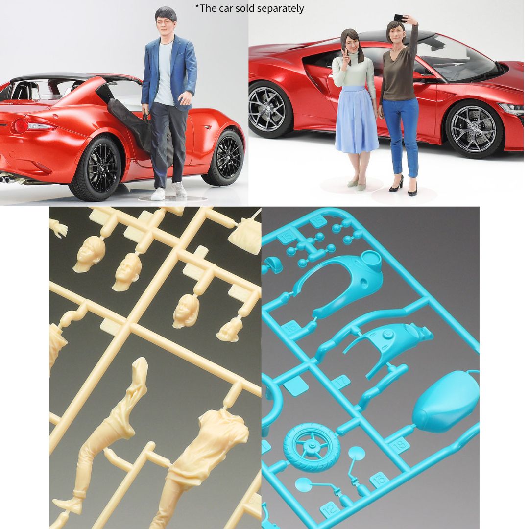 TAMIYA 1/24 Campus Friends Set II (Scooter & 5 Figures) (24356)