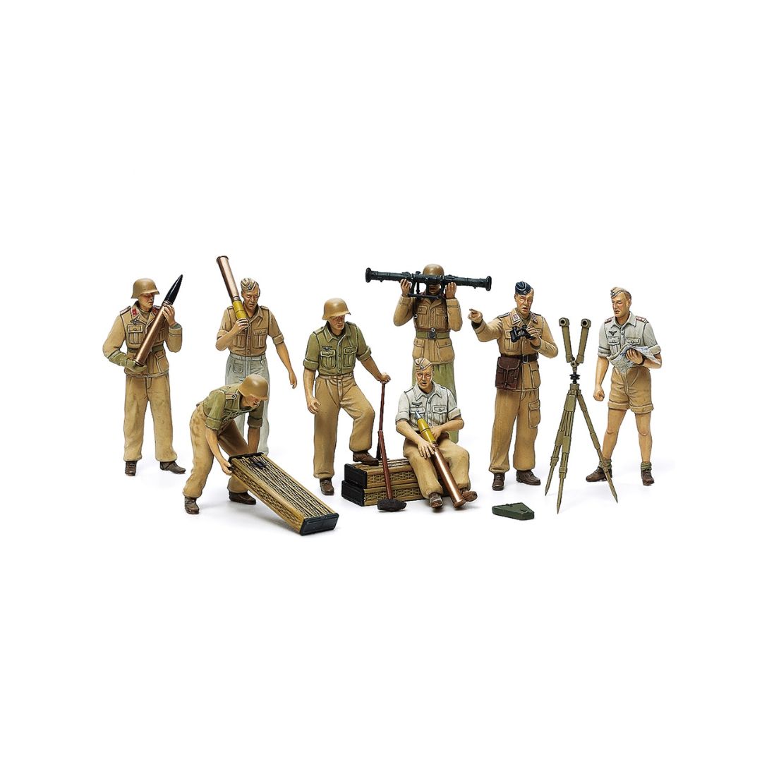 TAMIYA 1/35 German Africa Corps Luftwaffe Artillery Crew Set (35343)