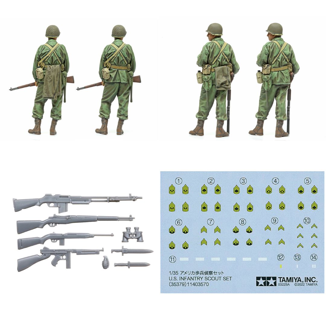 TAMIYA 1/35 U.S. Infantry Scout Set (35379)