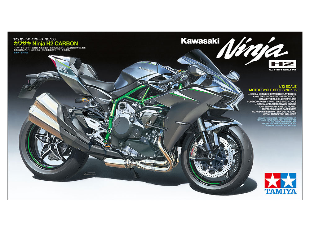 TAMIYA 1/12 Kawasaki Ninja H2 Carbon (14136)
