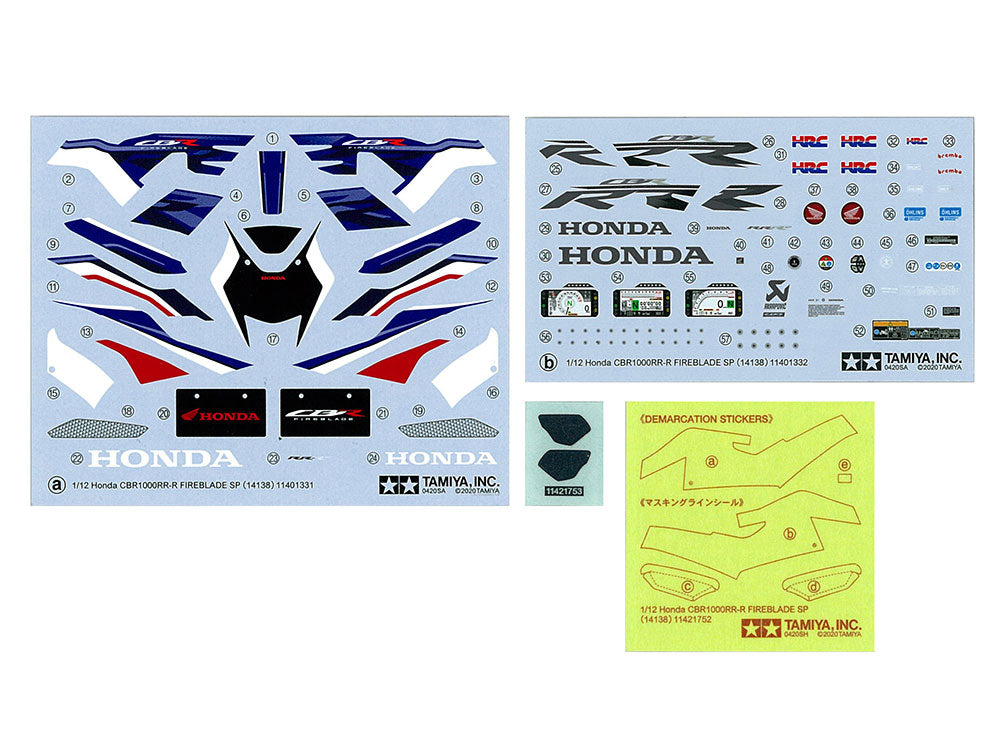 TAMIYA 1/12 Honda CBR1000RR-R Fireblade Special (14138)