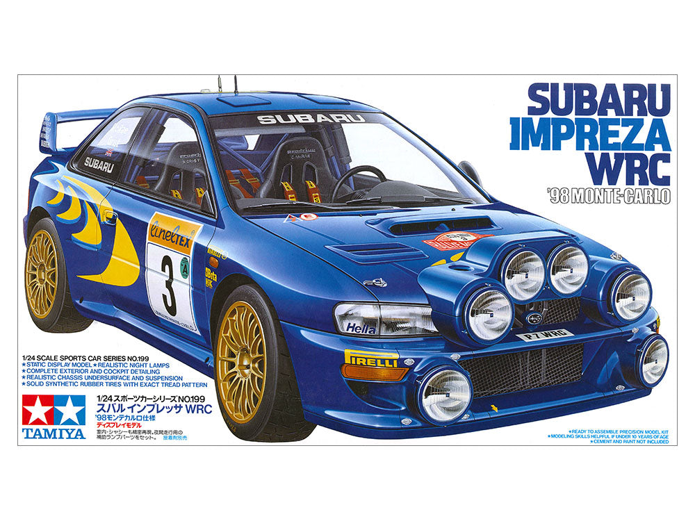 TAMIYA 1/24 Subaru Impreza Wrc 98 Monte-Carlo (24199)