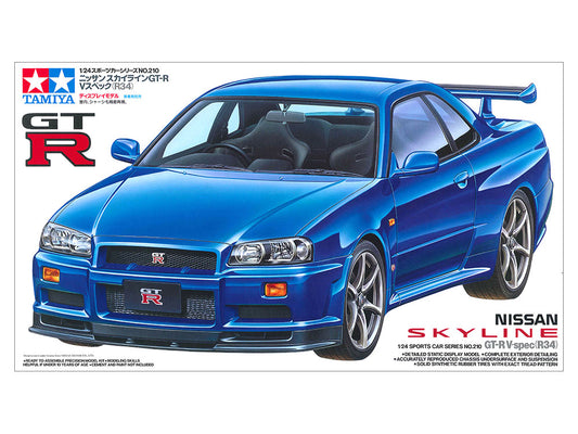 TAMIYA 1/24 Nissan Skyline Gt-R V-Spec (R34) (24210)