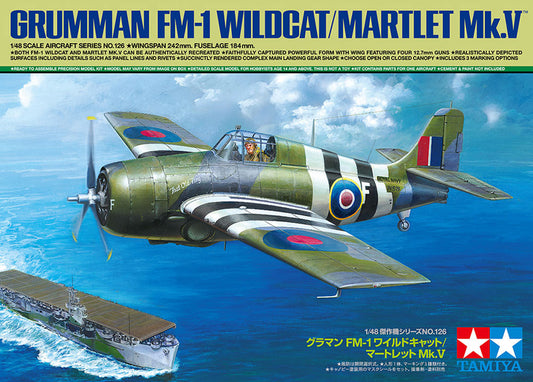 TAMIYA 1/48 Grumman FM-1 Wildcat/Martlet Mk.V (61126)