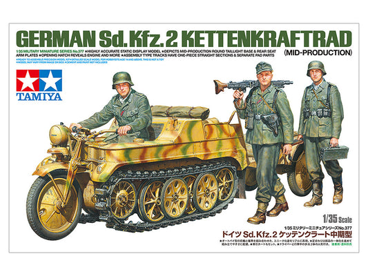 TAMIYA 1/35 German Sd.Kfz.2 Kettenkraftrad (Mid-Production) (35377)
