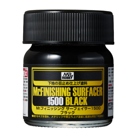 Mr Hobby SF288 Mr Finishing Surfacer 1500 Black  40ml