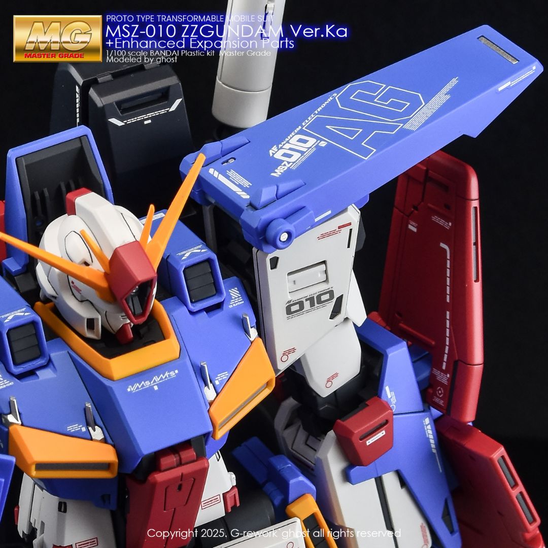 G-Rework Decal - [MG] MSZ-010 ZZ GUNDAM VER KA & ENHANCED PARTS