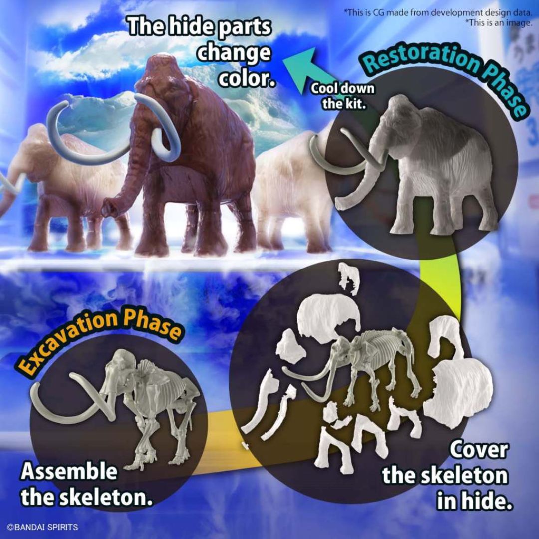 Bandai Exploring Lab Nature Mammoth Model Kit