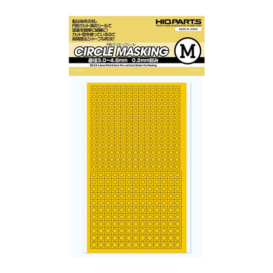 HIQPARTS CMS-M-MSK Circle Masking M 3.0-4.6 mm (1 Sheet)