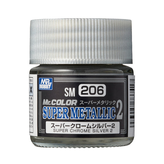 Mr Color Super Metallic II SM206 Super Chrome Silver II 10ml
