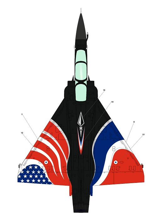 1/48 Mirage 2000N La Fayette (US) (KINETIC K48124)